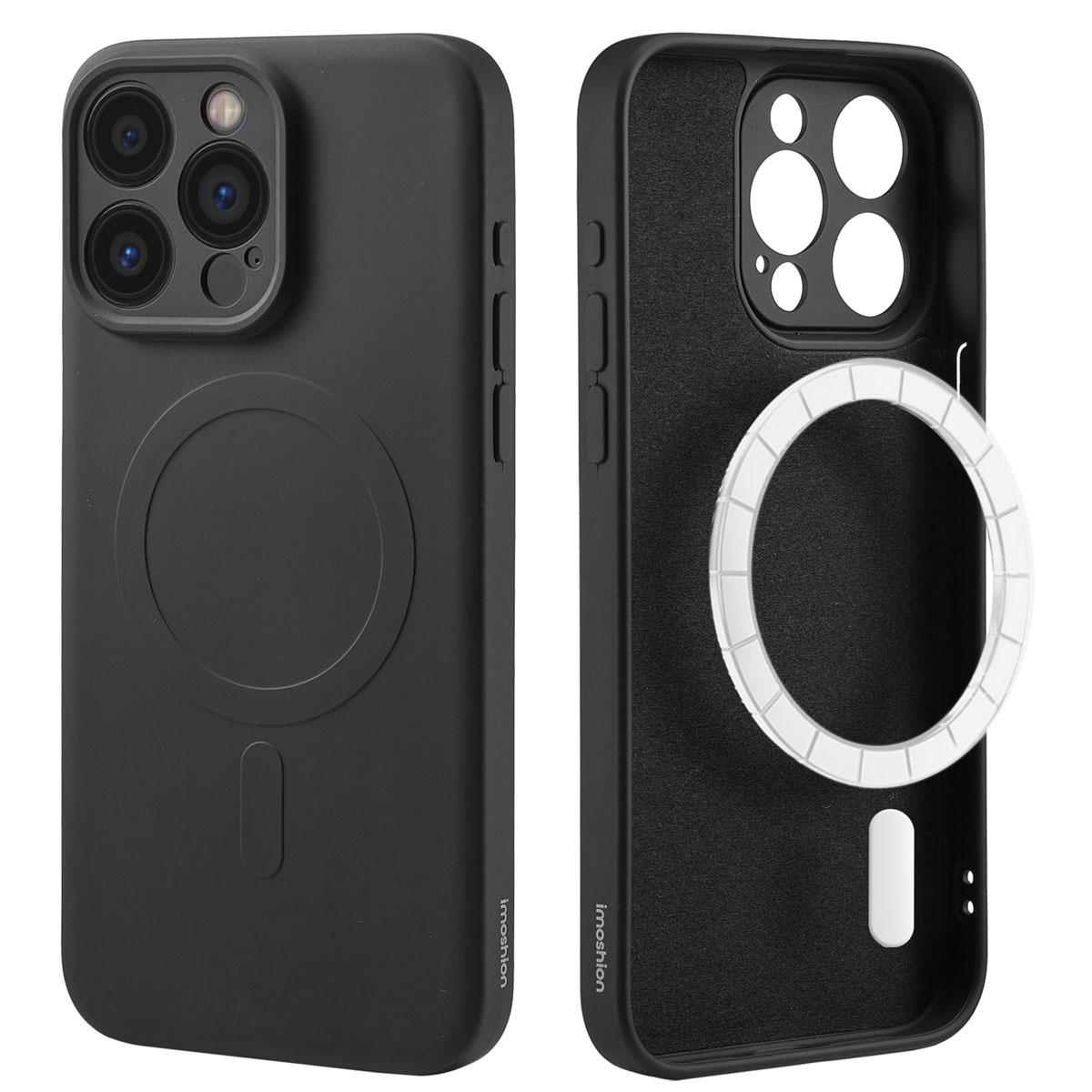 imoshion Coque Couleur avec MagSafe Apple iPhone 15 Pro Max - Noir