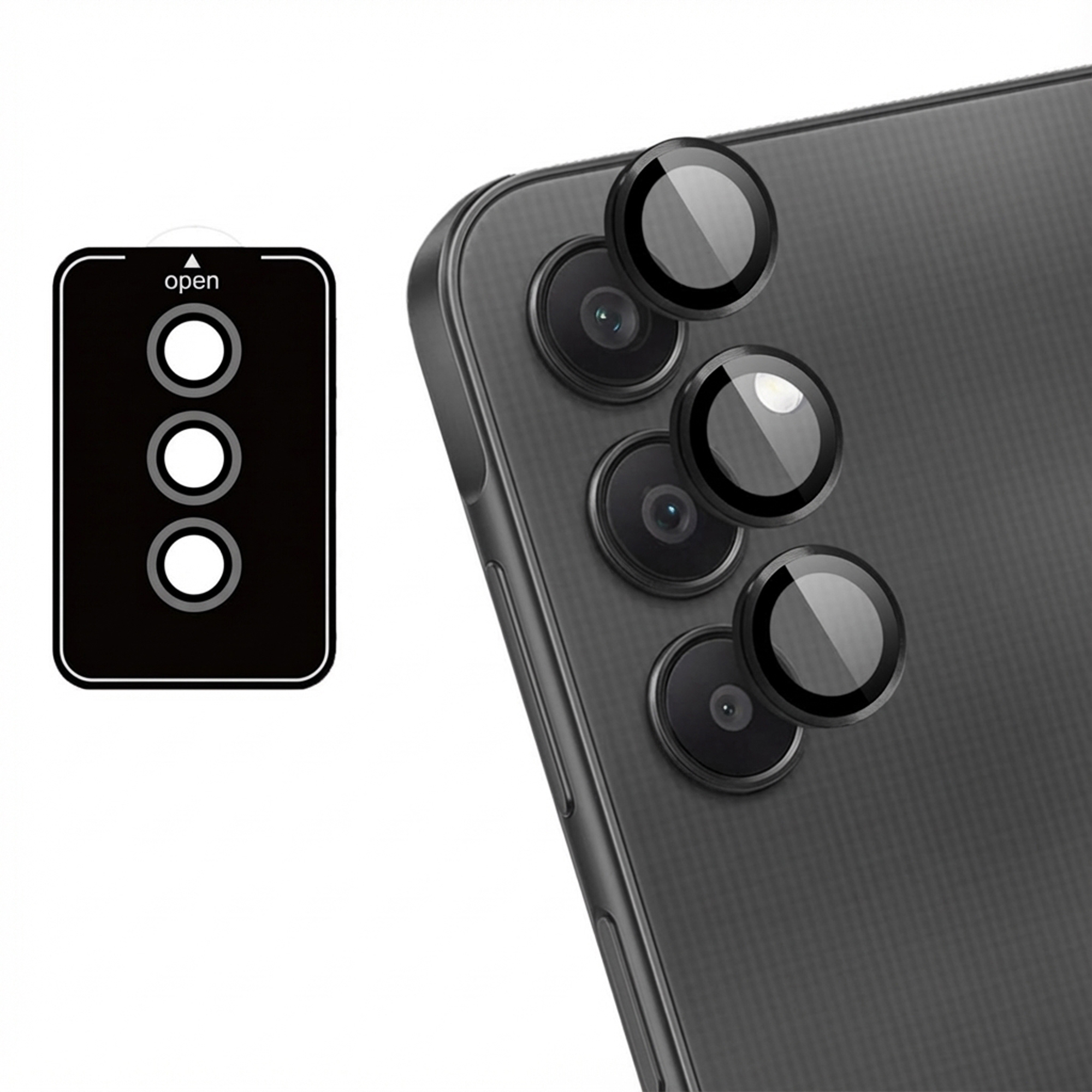 imoshion 2 Pack Camera lens protector voor de Samsung Galaxy A25 (5G) - Black