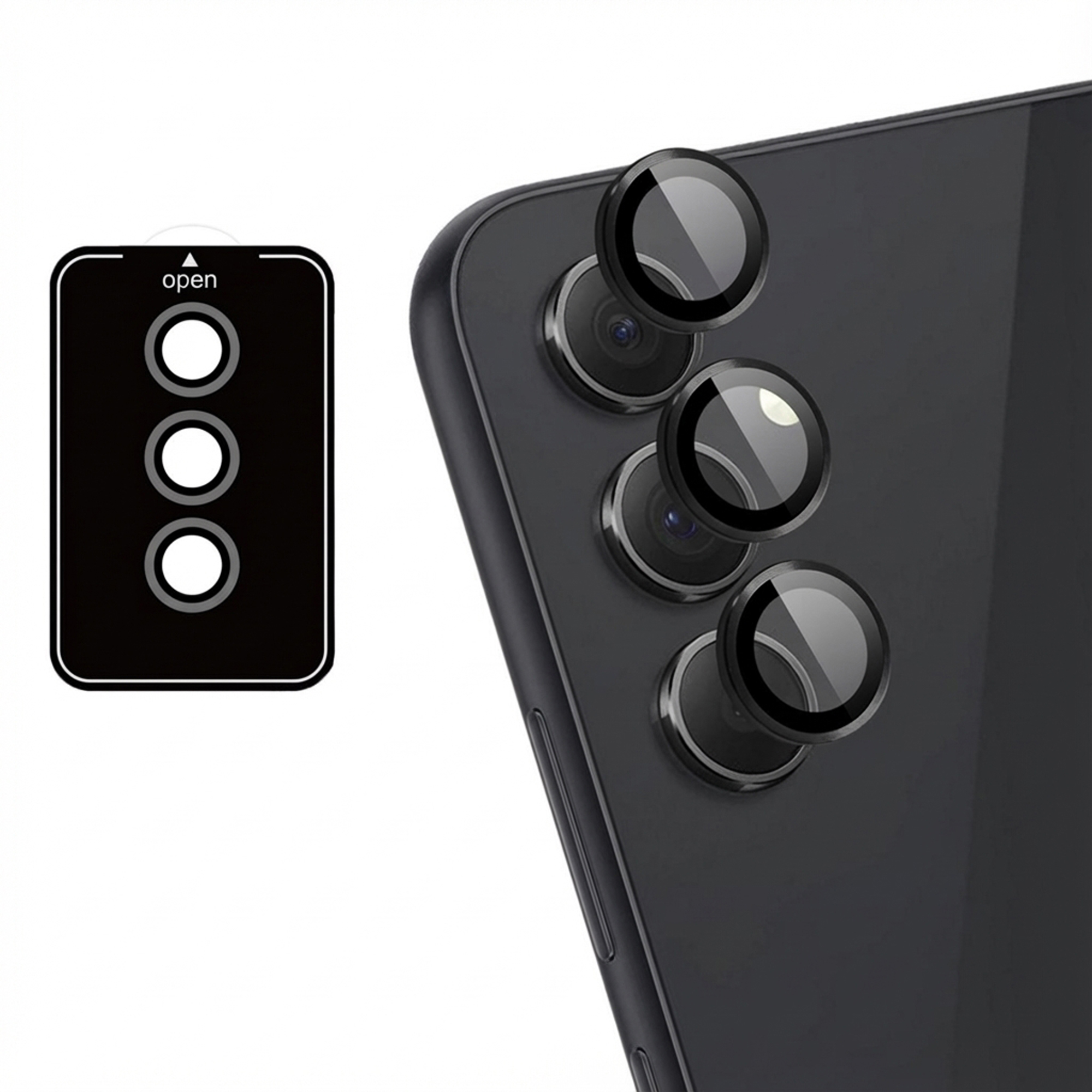 imoshion 2 Pack Camera lens protector voor de Samsung Galaxy A35 - Black