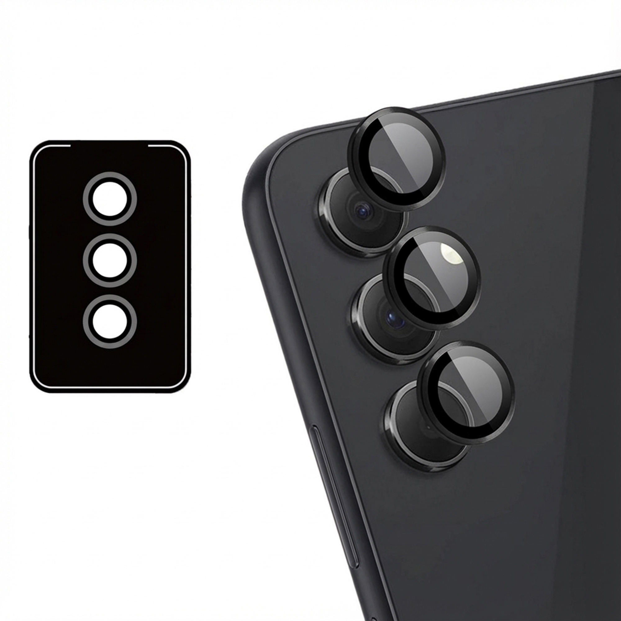 imoshion 2 Pack Camera lens protector voor de Samsung Galaxy A55 - Black