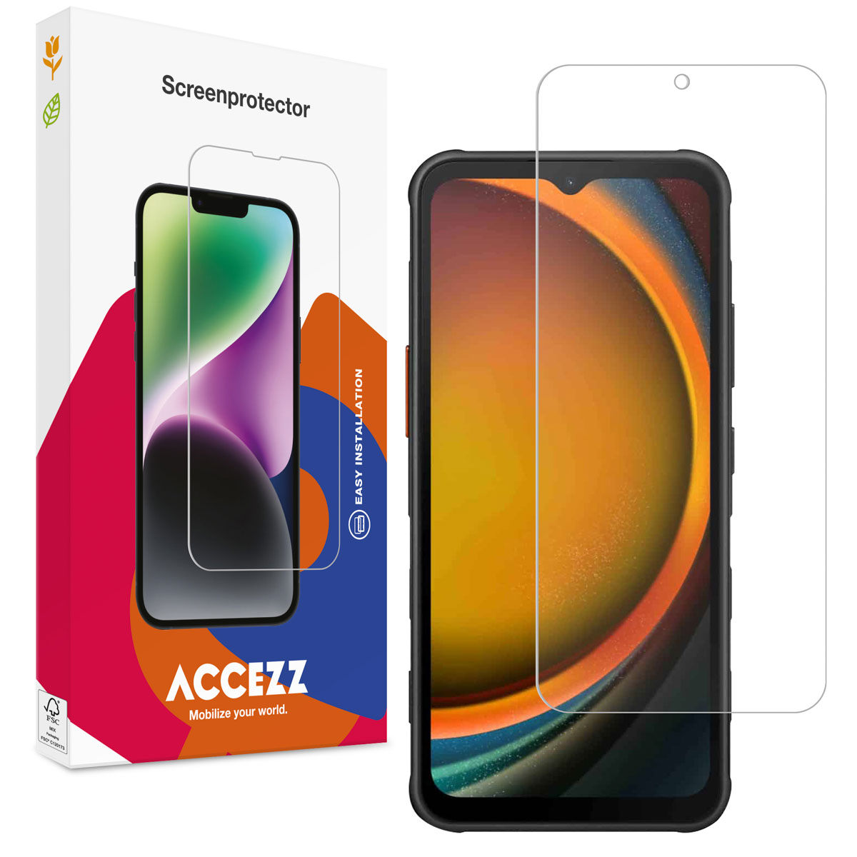 Accezz Gehard Glas Screenprotector voor de Samsung Galaxy Xcover 7 / 7 Pro