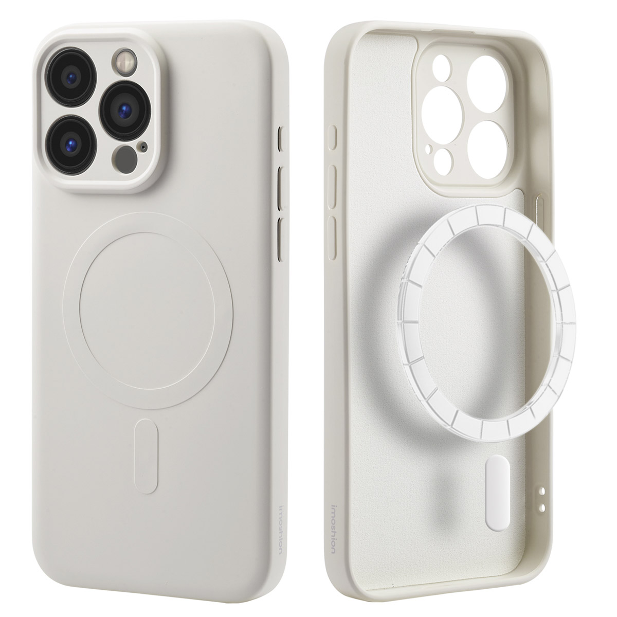 imoshion Coque Couleur avec MagSafe Apple iPhone 15 Pro Max - Beige