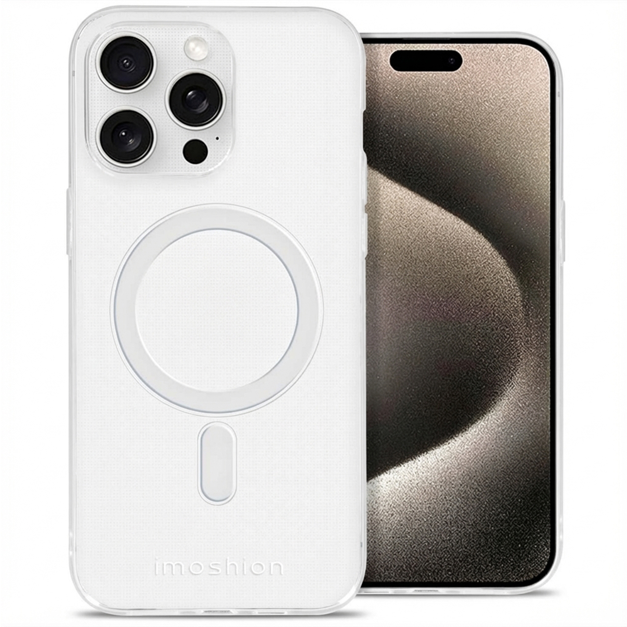 imoshion Coque arrière avec MagSafe Apple iPhone 15 Pro Max - Transparent