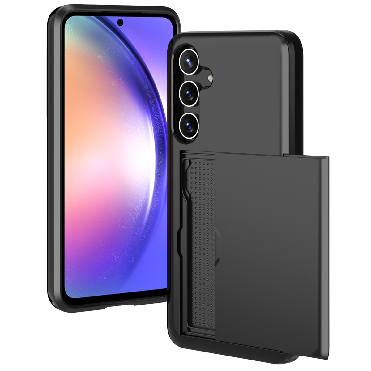 imoshion Backcover met pasjeshouder voor de Samsung Galaxy A55 - Zwart