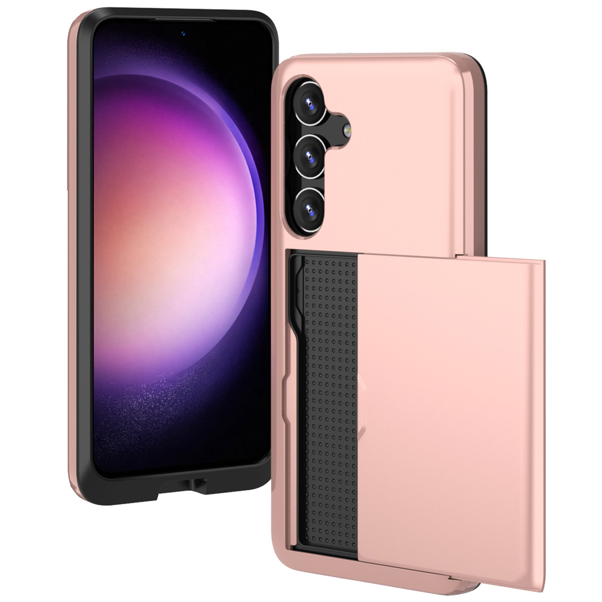 imoshion Backcover met pasjeshouder voor de Samsung Galaxy S24 - Rosé Goud