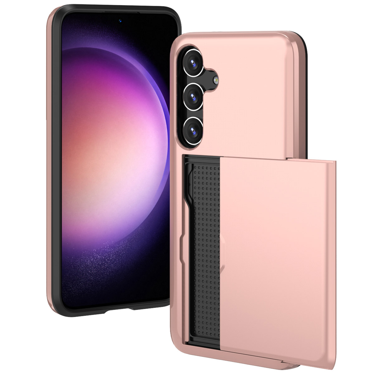 imoshion Backcover met pasjeshouder voor de Samsung Galaxy S24 Plus - Rosé Goud