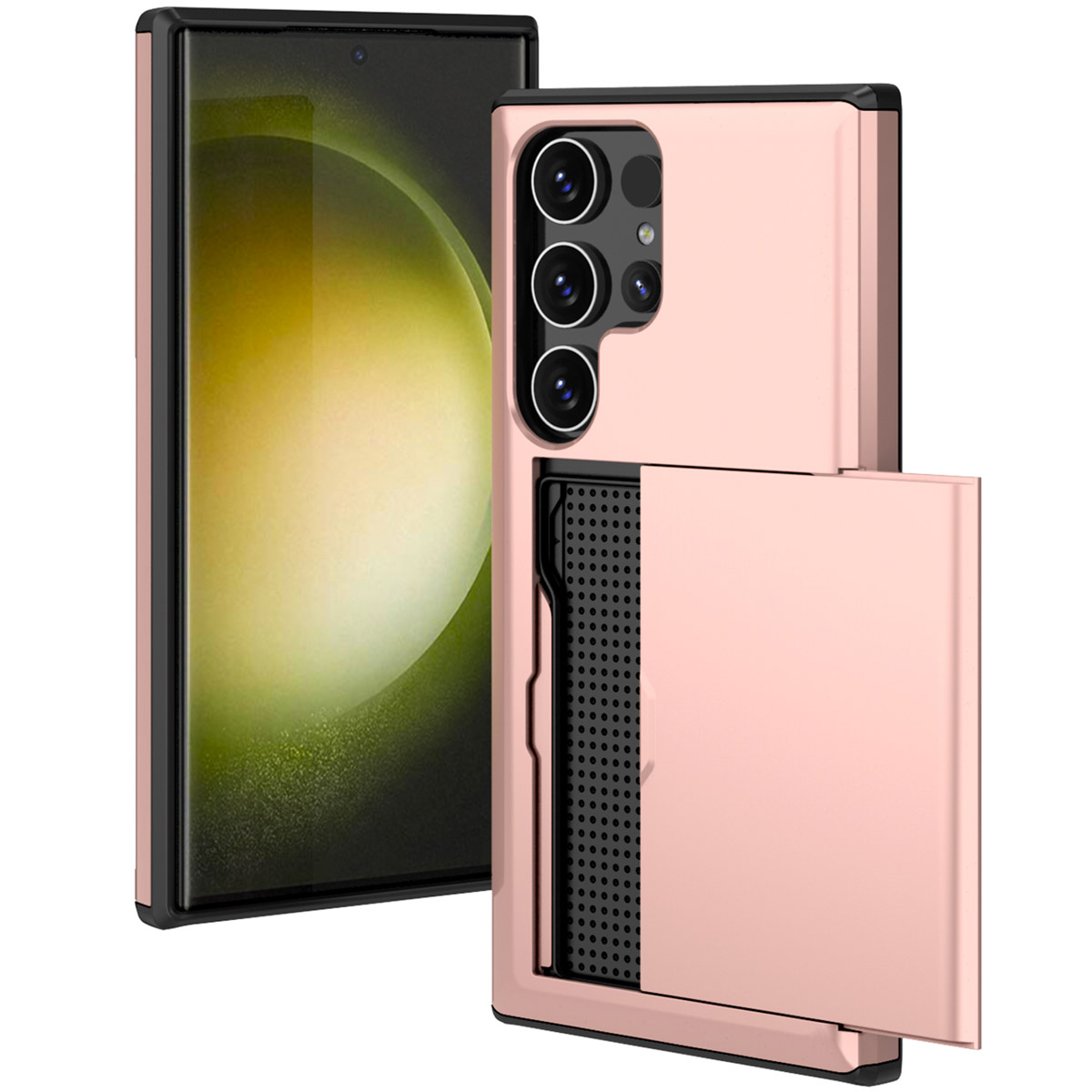 imoshion Backcover met pasjeshouder voor de Samsung Galaxy S24 Ultra - Rosé Goud