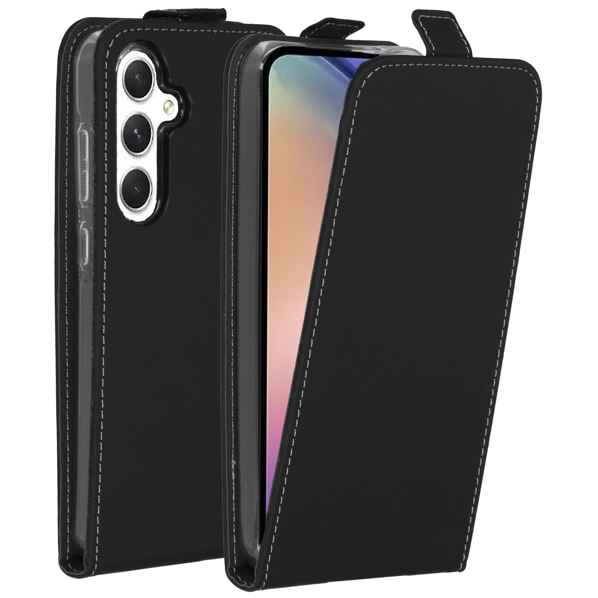 Accezz Flipcase voor de Samsung Galaxy A55 - Zwart