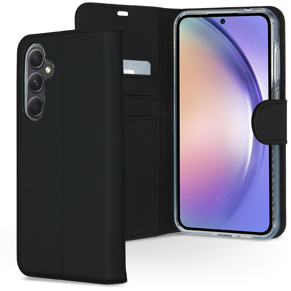 Accezz Wallet Softcase Bookcase voor de Samsung Galaxy A55 - Zwart