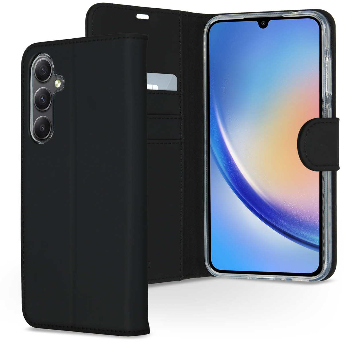 Accezz Wallet Softcase Bookcase voor de Samsung Galaxy A35 - Zwart