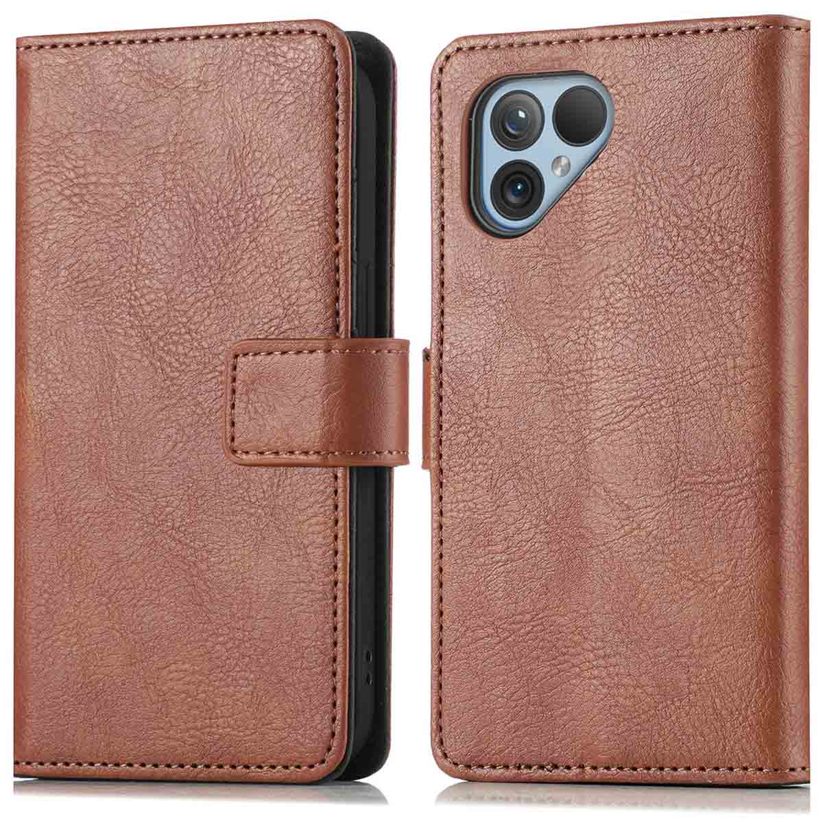 imoshion Luxe Bookcase voor de Fairphone 5 - Bruin