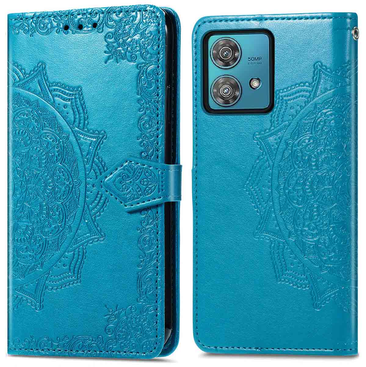 imoshion Mandala Bookcase voor de Motorola Moto G84 - Turquoise
