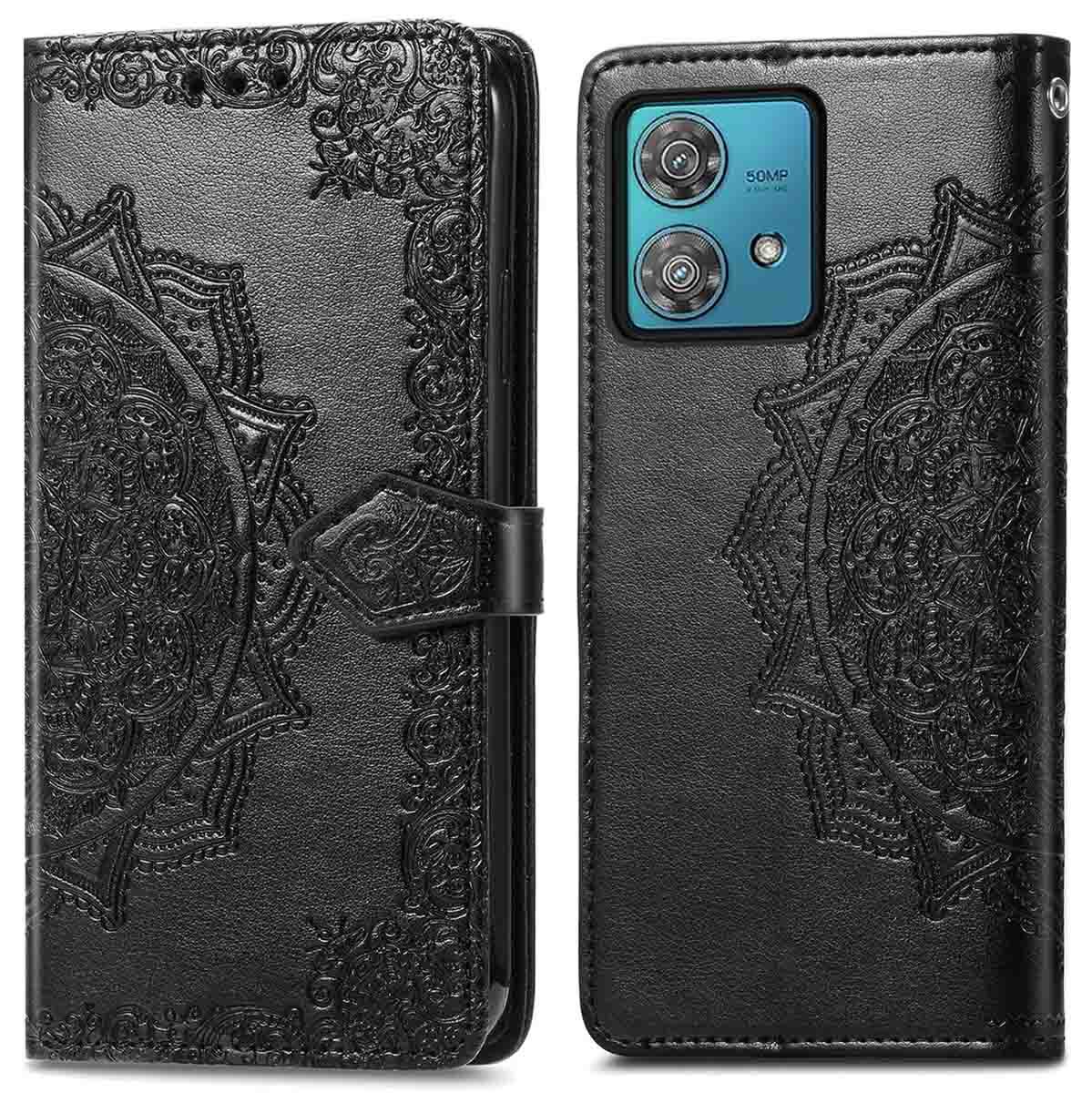 imoshion Mandala Bookcase voor de Motorola Moto G84 - Zwart