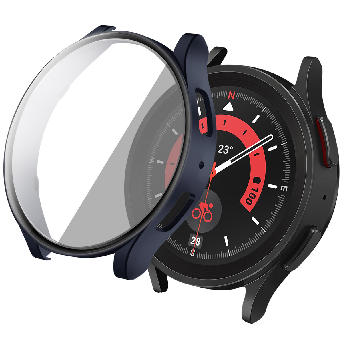 imoshion Full Cover Hardcase voor de Samsung Galaxy Watch 6 - 44 mm - Donkerblauw