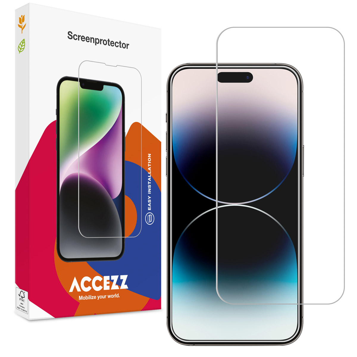 Accezz Gehard Glas Screenprotector voor de Apple iPhone 15 Plus / 15 Pro Max / 16 Plus