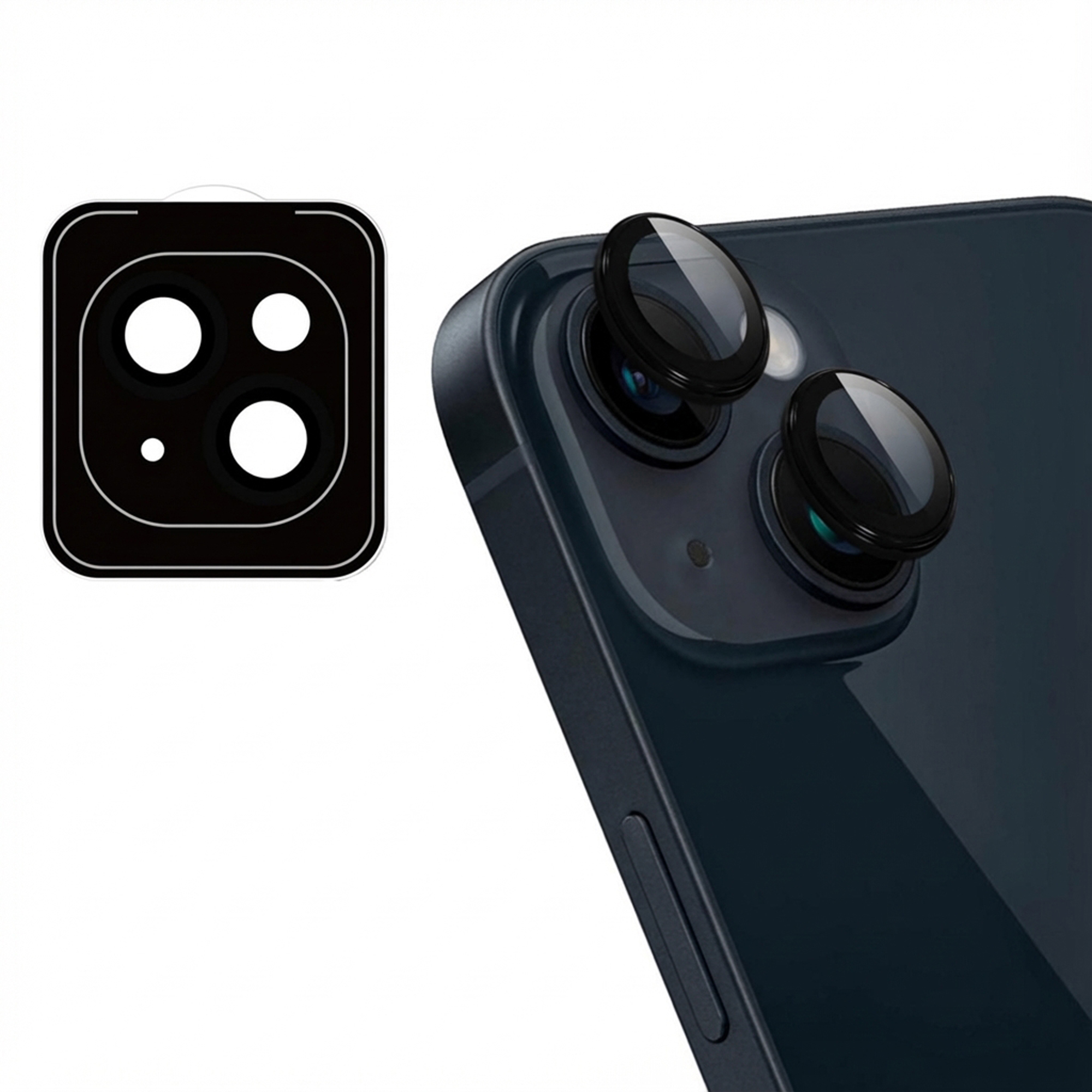 imoshion 2 Pack Camera lens protector voor de Apple iPhone 15 / 15 Plus - Zwart