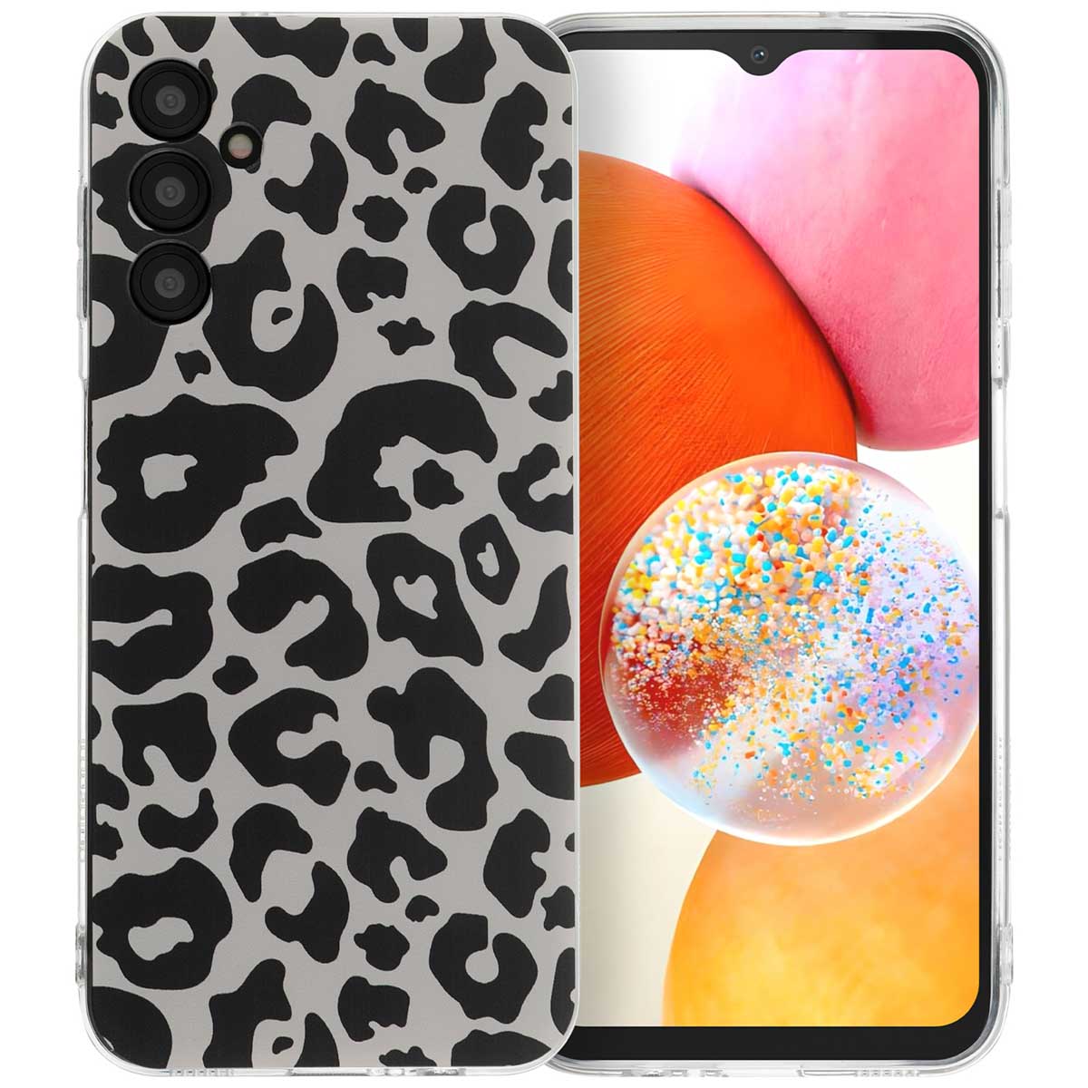 imoshion Design hoesje voor de Samsung Galaxy A14 (5G/4G) - Leopard Transparent