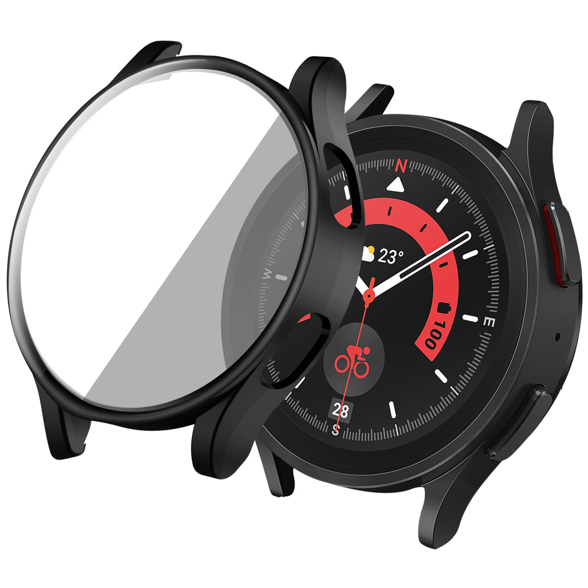imoshion Full Cover Hardcase voor de Samsung Galaxy Watch 4 - 40 mm - Zwart