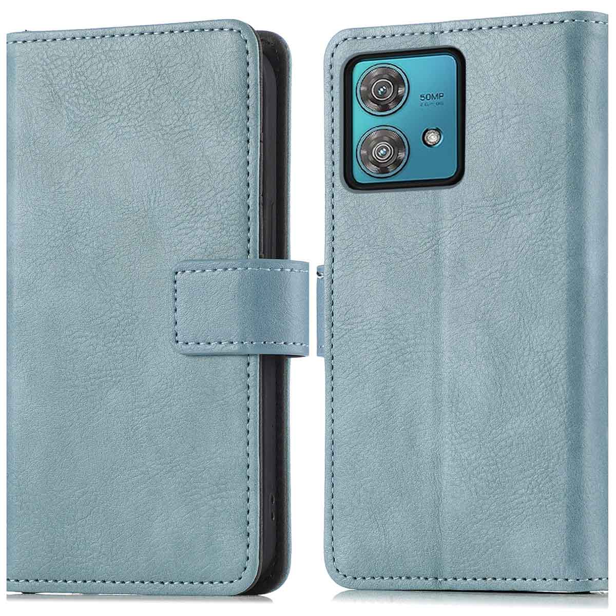 imoshion Luxe Bookcase voor de Motorola Moto G84 - Lichtblauw