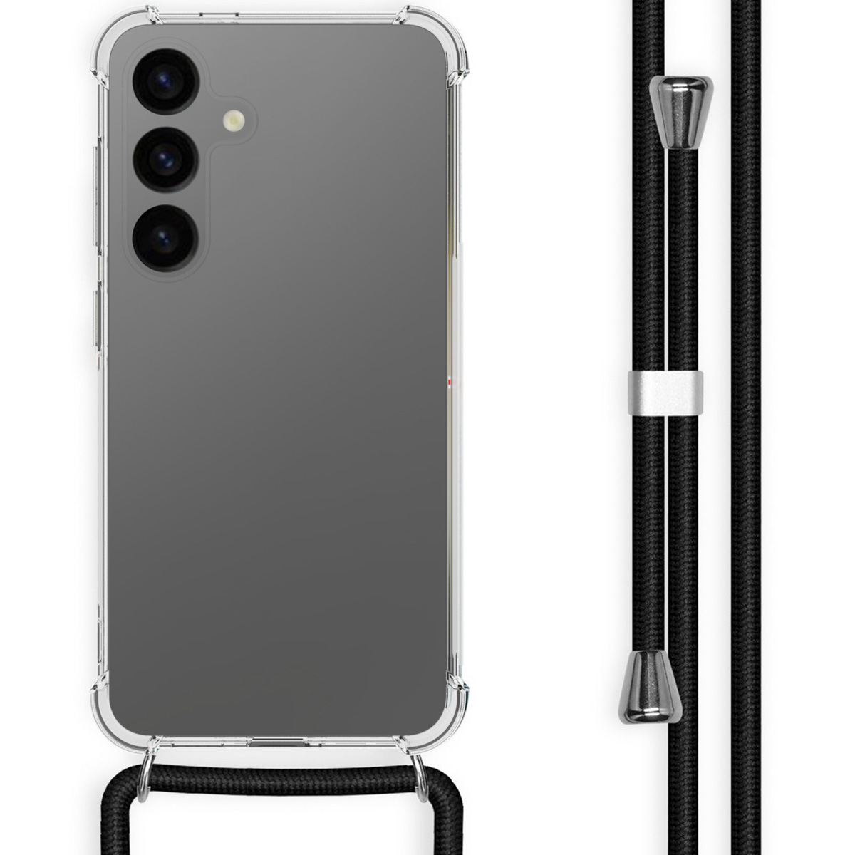 imoshion Transparante Backcover met koord voor de Samsung Galaxy S24 - Zwart