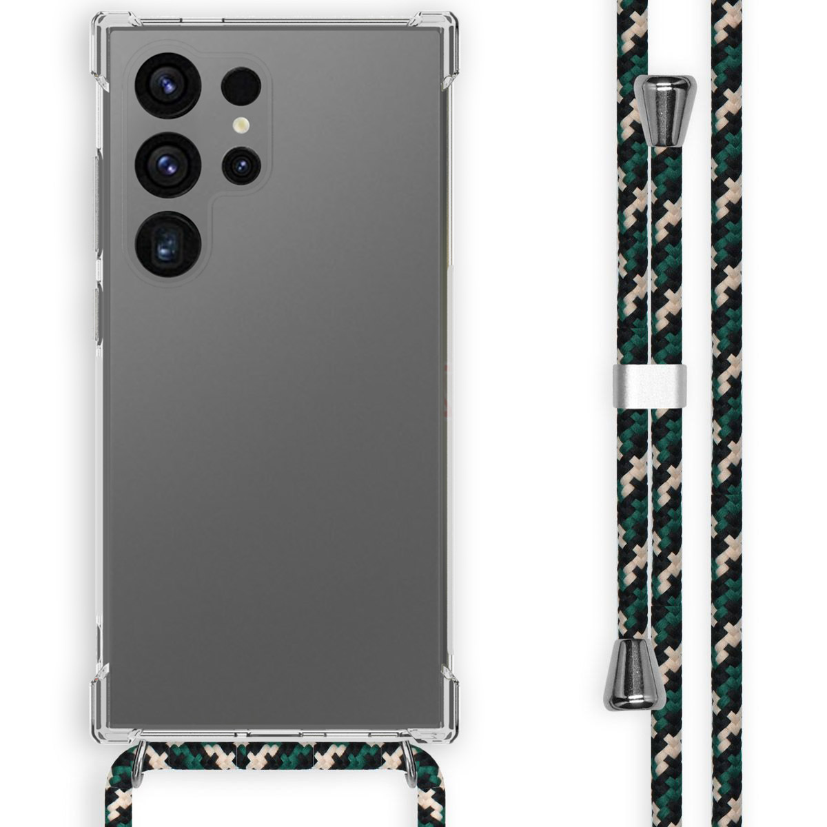 imoshion Coque arrière Transparente avec cordon Samsung Galaxy S24 Ultra - Vert