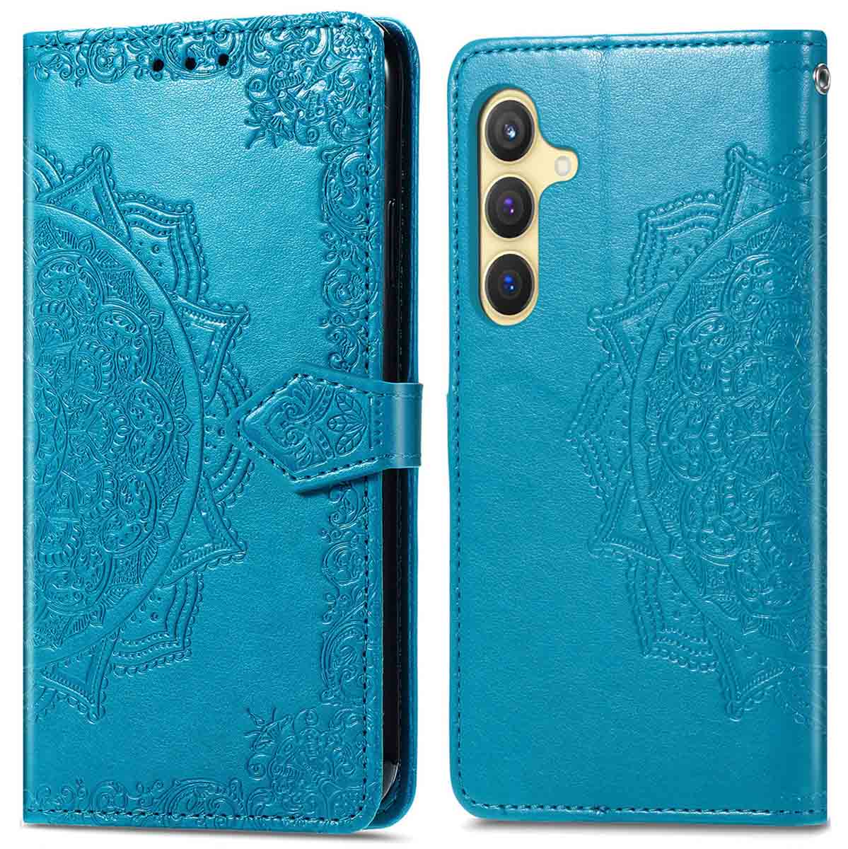 imoshion Mandala Bookcase voor de Samsung Galaxy S24 Plus - Turquoise