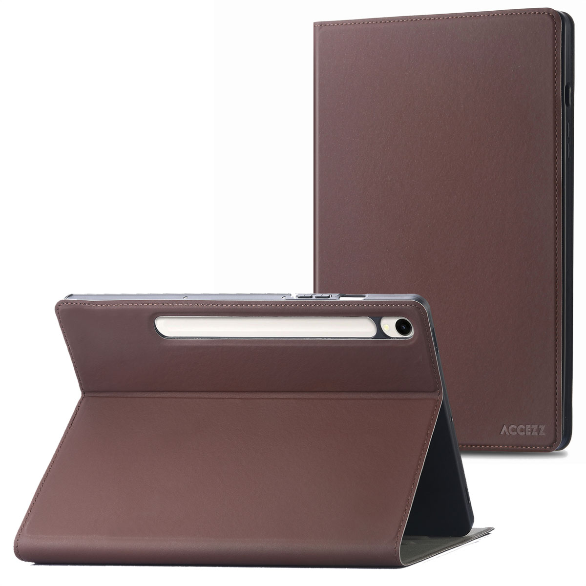 Accezz Classic Tablet Case voor de Samsung Galaxy Tab S9 11.0 inch / S10 Lite / S10 FE / S9 FE 10.9 inch - Bruin