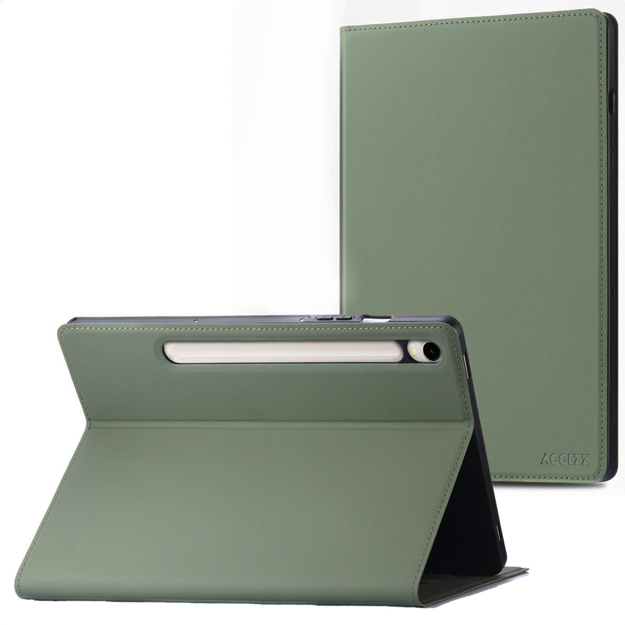 Accezz Classic Tablet Case voor de Samsung Galaxy Tab S9 11.0 inch / S10 Lite / S10 FE / S9 FE 10.9 inch - Groen
