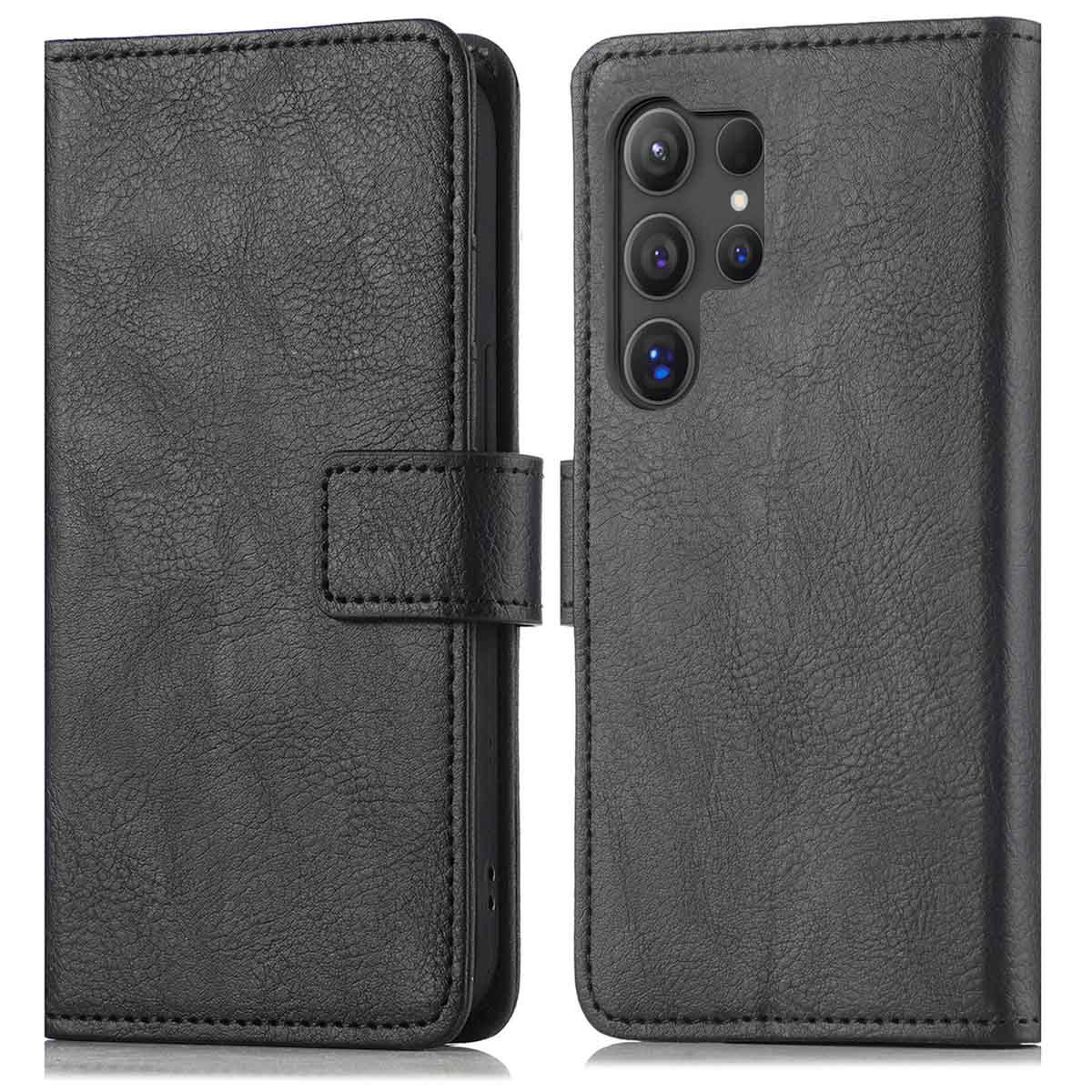 imoshion Luxe Bookcase voor de Samsung Galaxy S24 Ultra - Zwart