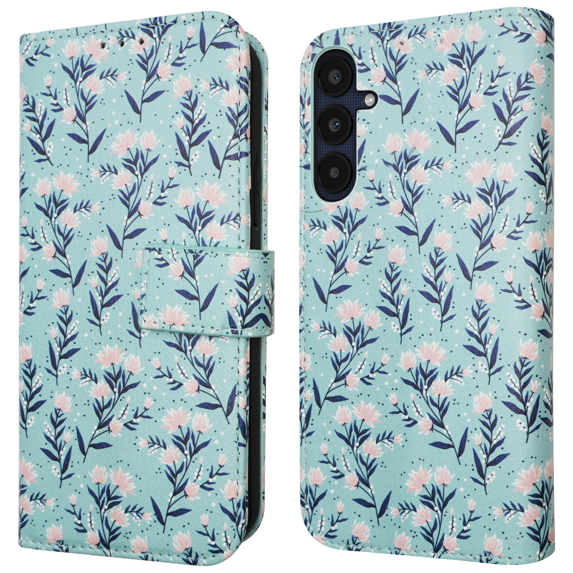 imoshion Design Bookcase voor de Samsung Galaxy A25 (5G) - Blue Flowers