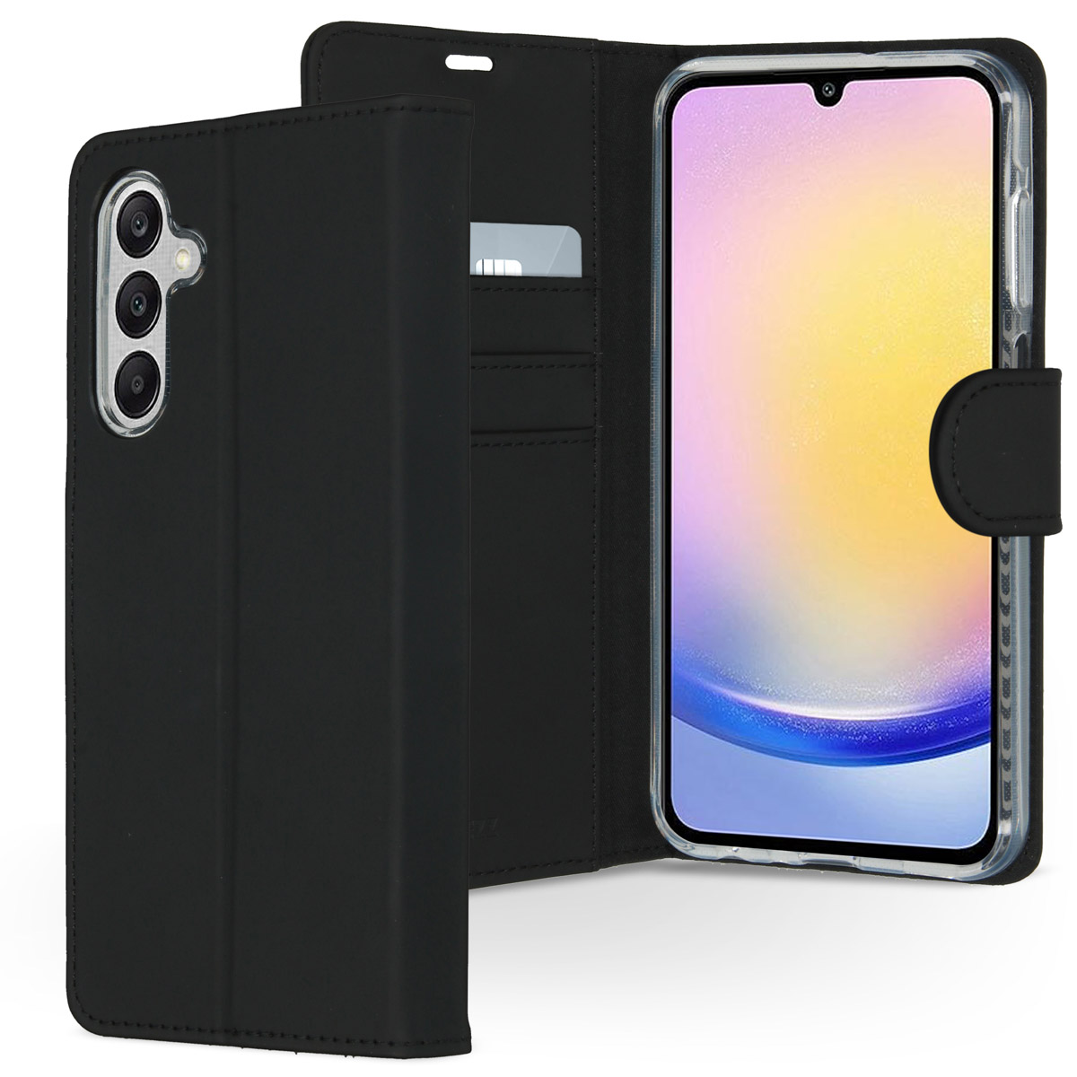 Accezz Wallet Softcase Bookcase voor de Samsung Galaxy A25 (5G) - Zwart