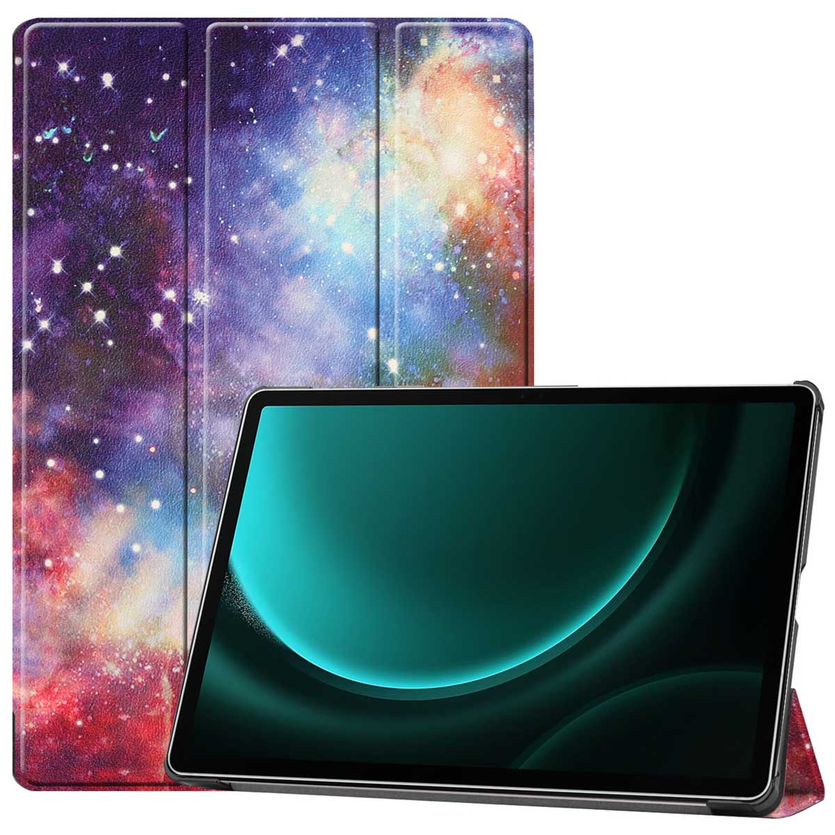 imoshion Coque tablette Design Trifold Samsung Galaxy Tab S10 Plus / Tab S9 FE Plus / Tab S9 Plus - Space