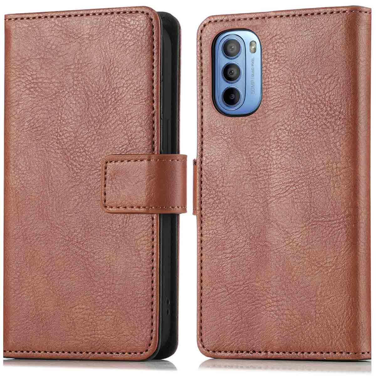 imoshion Luxe Bookcase voor de Motorola Moto G14 - Bruin