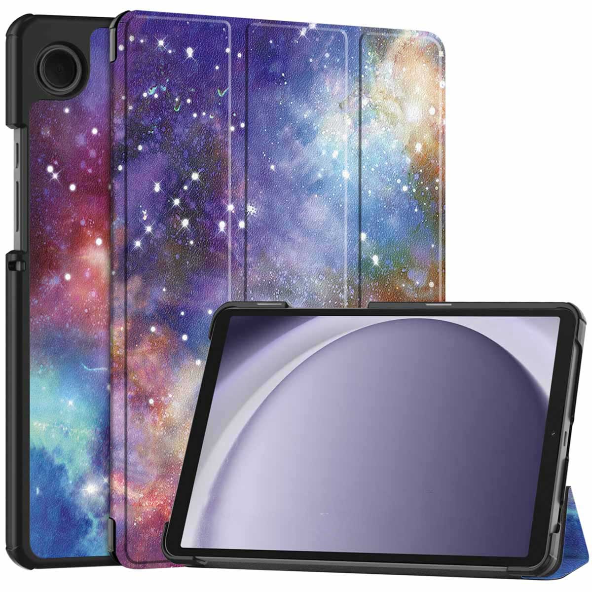 imoshion Design Trifold Bookcase voor de Samsung Galaxy Tab A11 / A9 8.7 inch - Space