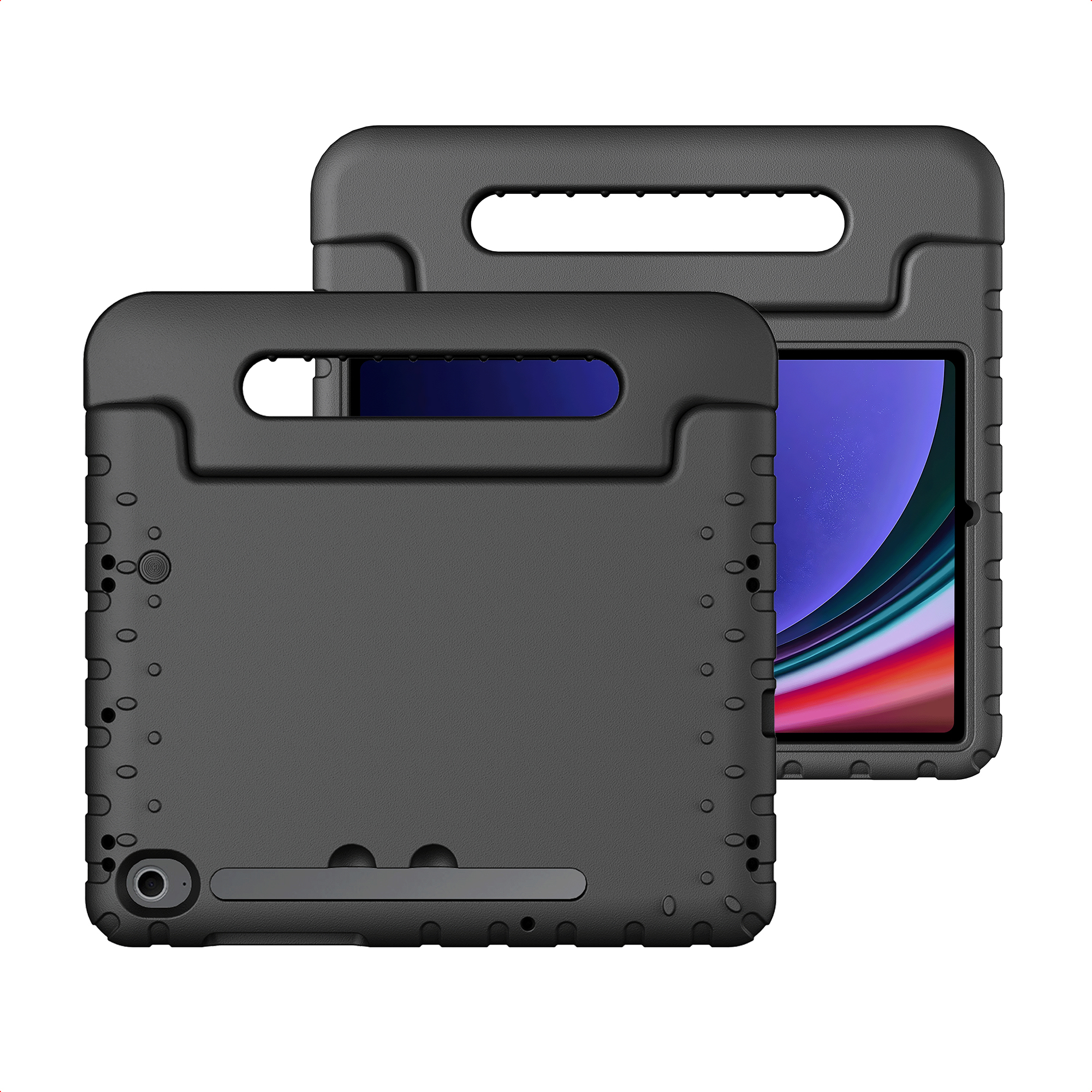 imoshion Kidsproof Backcover met handvat voor de Samsung Galaxy Tab S11 / S9 11.0 inch / S10 Lite / S10 FE / S9 FE 10.9 inch - Zwart