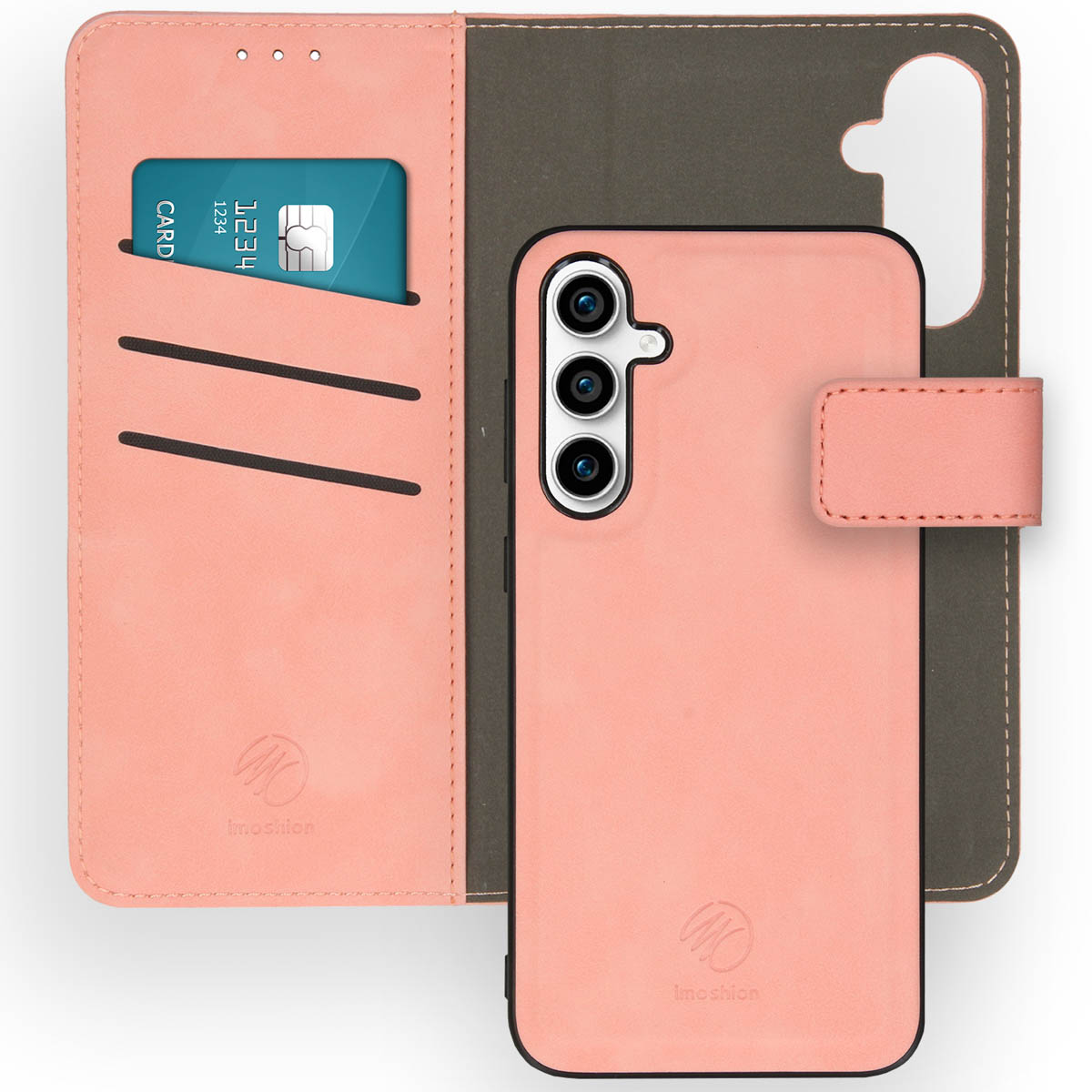 imoshion Etui de télephone luxe 2-en-1 amovible Samsung Galaxy S23 FE - Rose