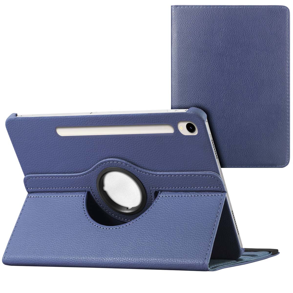 imoshion 360° draaibare Bookcase voor de Samsung Galaxy Tab S9 11.0 inch / S10 Lite / S10 FE / S9 FE 10.9 inch - Donkerblauw