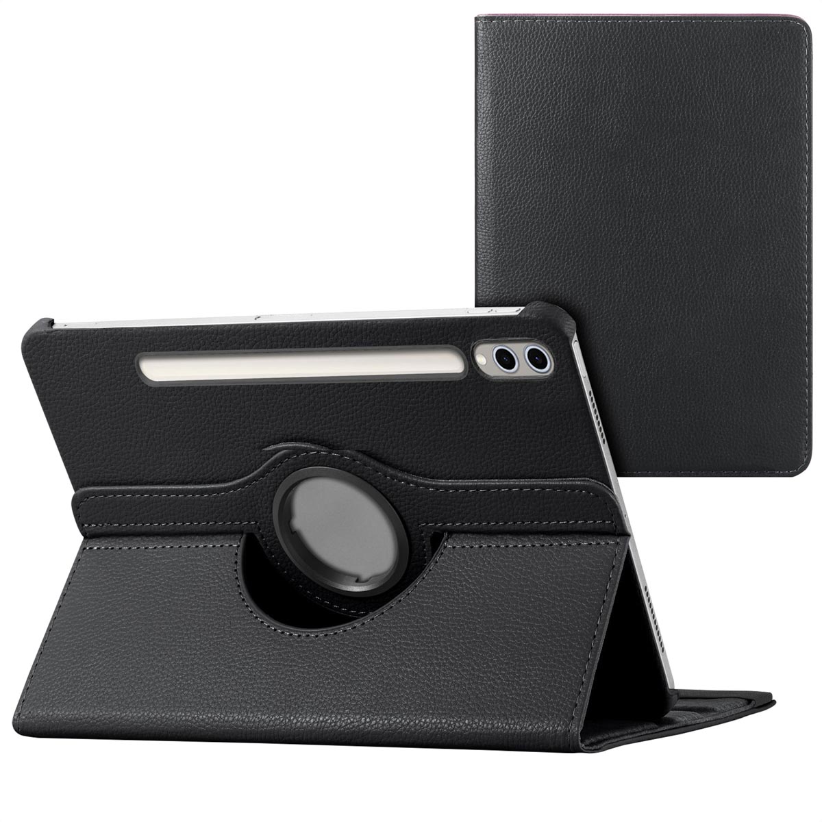 imoshion Coque tablette rotatif à 360° Samsung Galaxy Tab S10 Plus / Tab S9 FE Plus / Tab S9 Plus - Noir