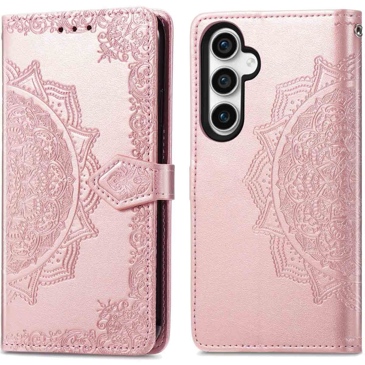imoshion Mandala Bookcase voor de Samsung Galaxy S23 FE - Rosé Goud