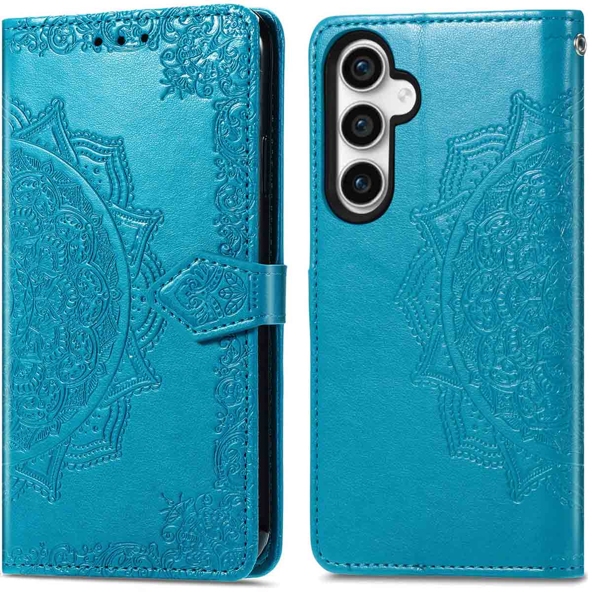 imoshion Mandala Bookcase voor de Samsung Galaxy S23 FE - Turquoise