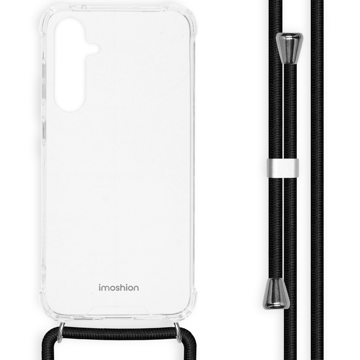 imoshion Coque arrière Transparente avec cordon Samsung Galaxy S23 FE - Noir