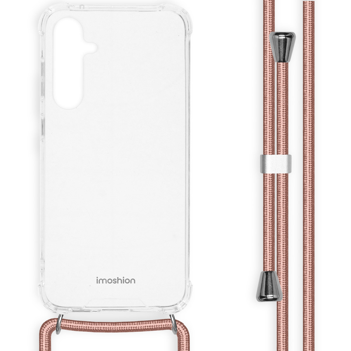 imoshion Coque arrière Transparente avec cordon Samsung Galaxy S23 FE - Rose Doré