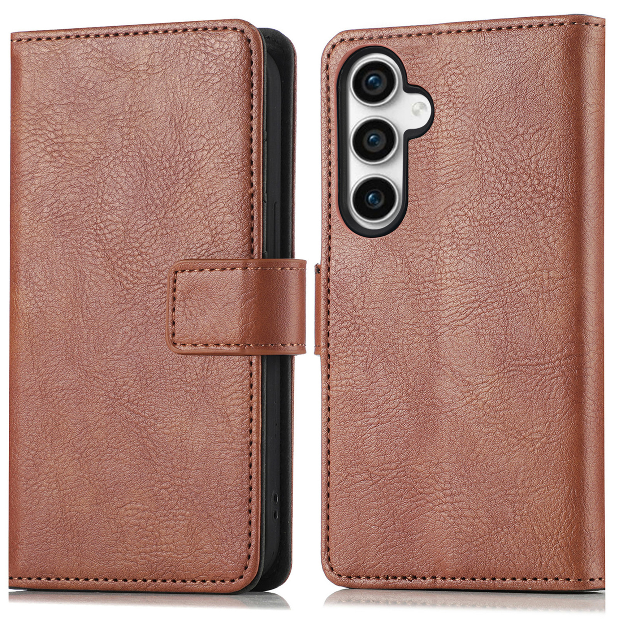 imoshion Luxe Bookcase voor de Samsung Galaxy S23 FE - Bruin