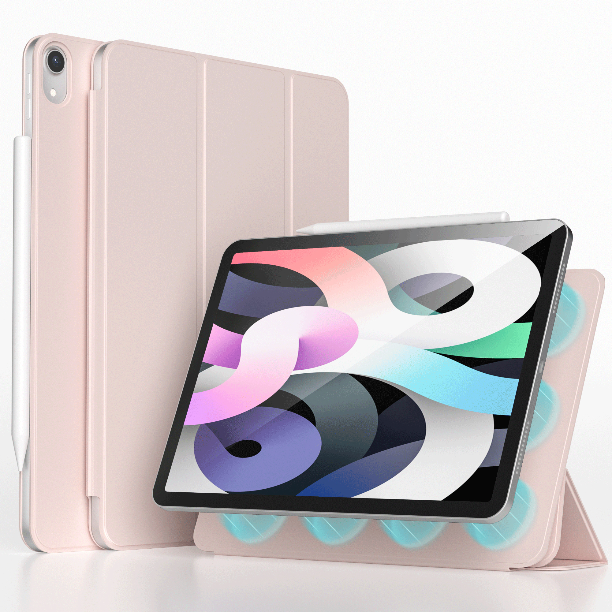 imoshion Magnetic Bookcase voor de Apple iPad Air 11 inch (2026) M4 / (2025) M3 / (2024) M2 / Air 5 (2022) / Air 4 (2020) - Roze
