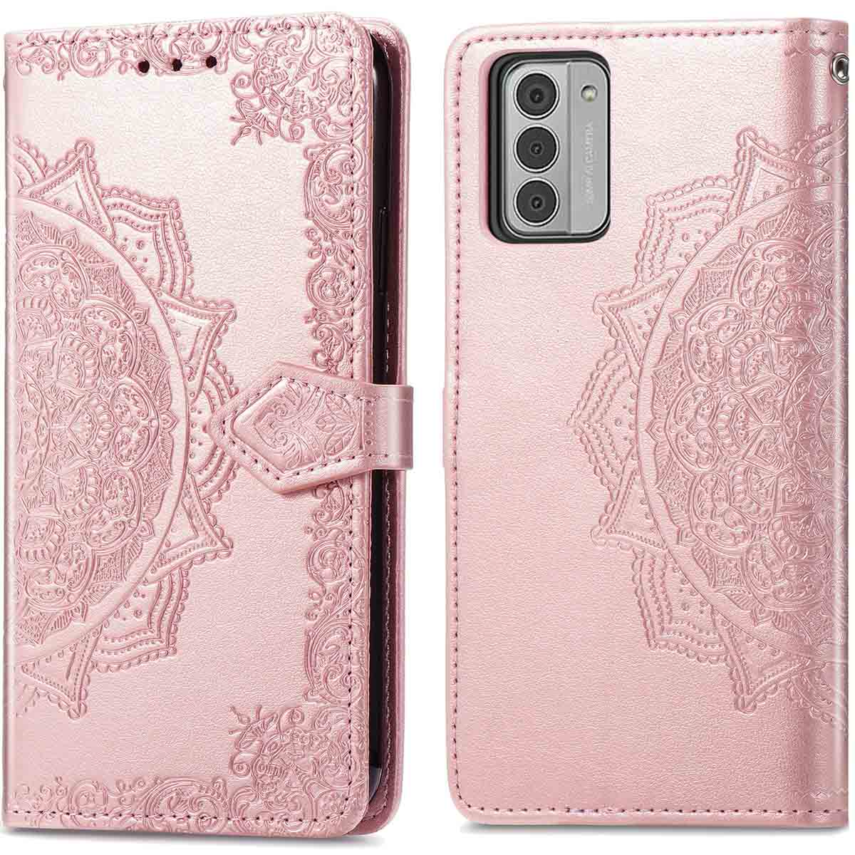 imoshion Mandala Bookcase voor de Nokia G42 - Rosé Goud