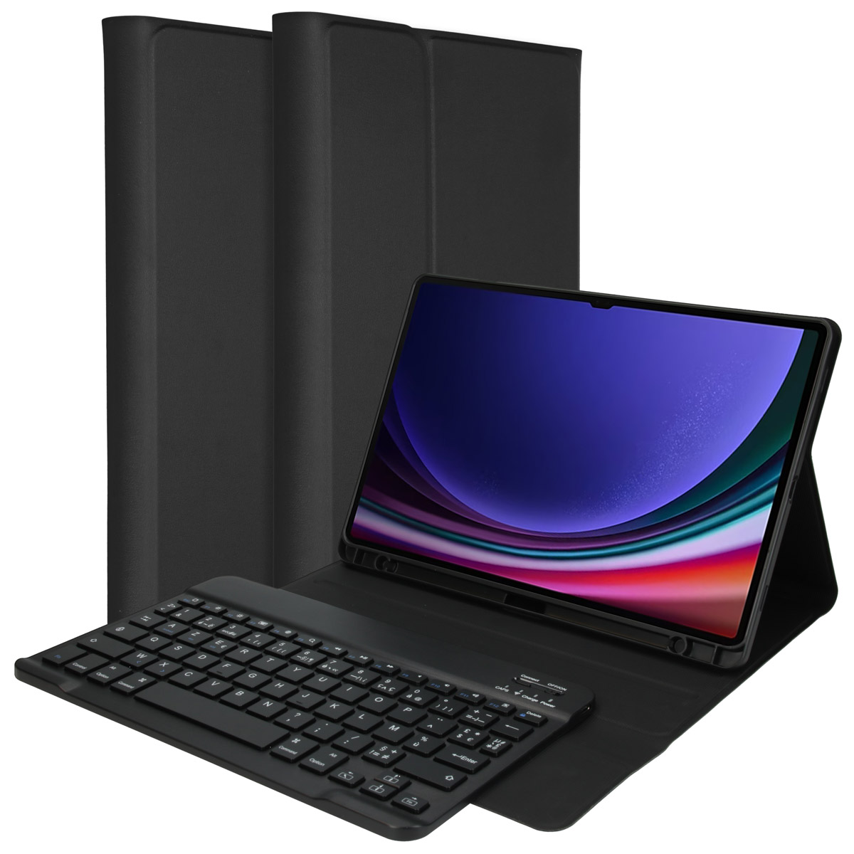 Accezz Bluetooth Keyboard Bookcase voor de Samsung Galaxy Tab S9 11.0 inch - AZERTY / FR - Zwart