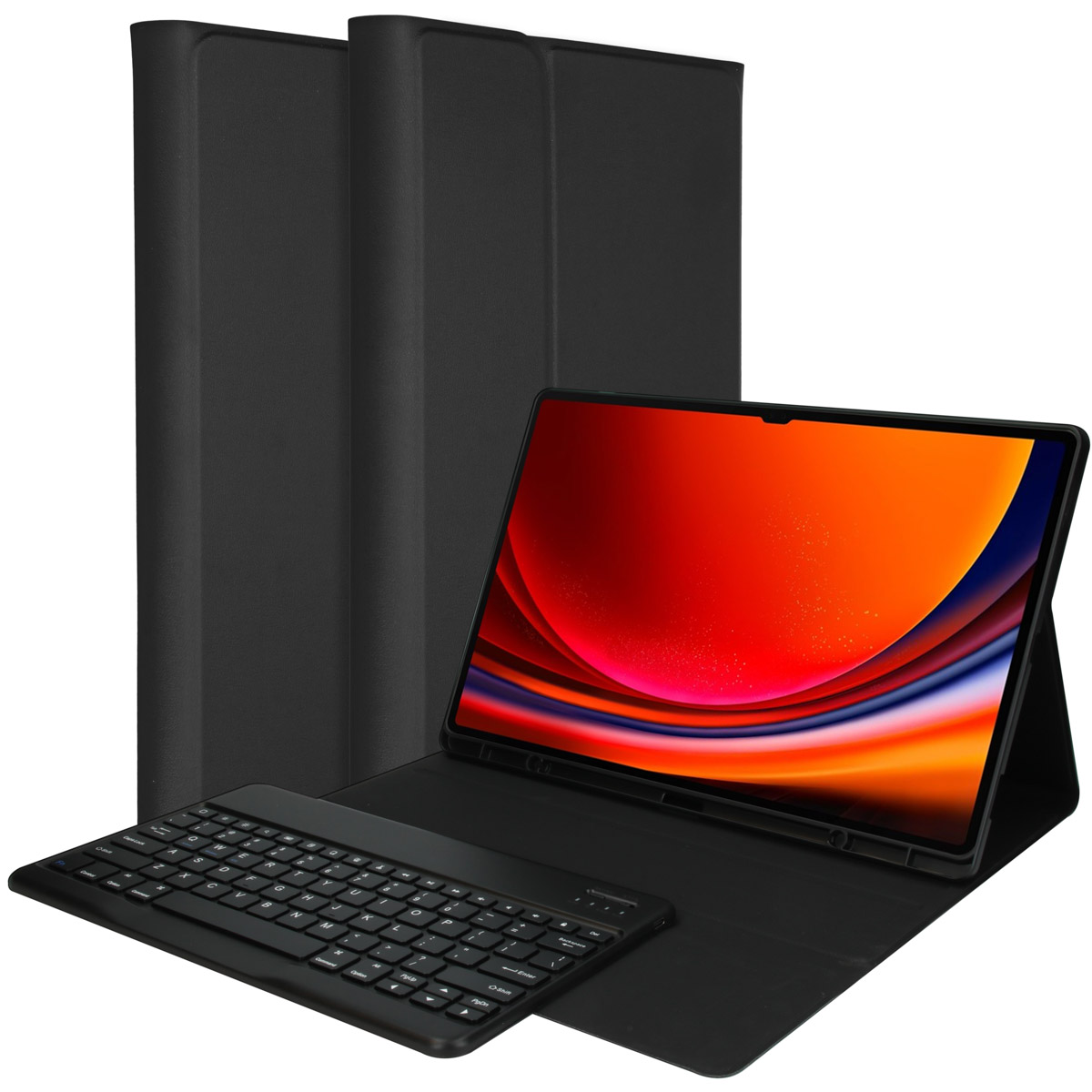 Accezz Étui de tablette Bluetooth Clavier Samsung Galaxy Tab S9 Ultra - QWERTY / NL - Noir