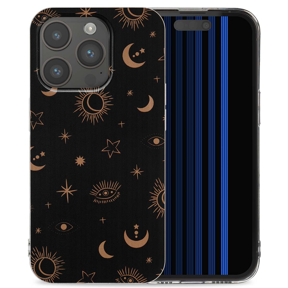 imoshion Coque Design Apple iPhone 15 Pro - Sky Black Transparent
