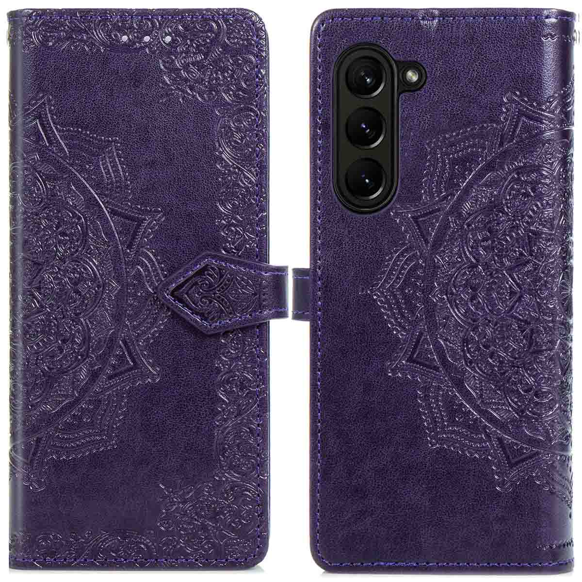 imoshion Mandala Bookcase voor de Samsung Galaxy Z Fold 5 - Paars