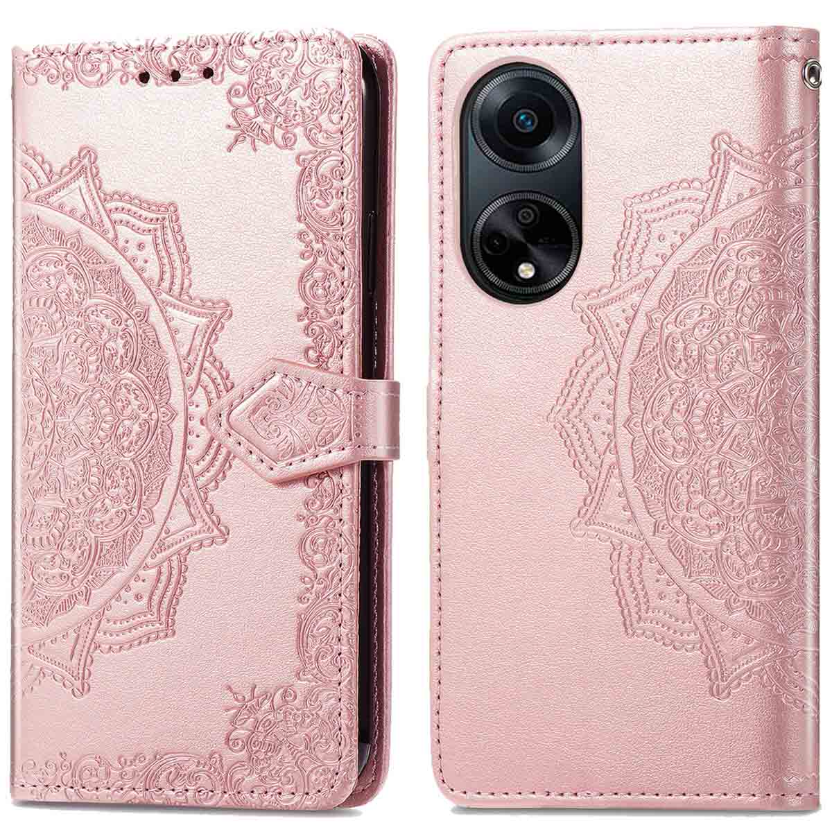 imoshion Mandala Bookcase voor de Oppo A98 - Rosé Goud